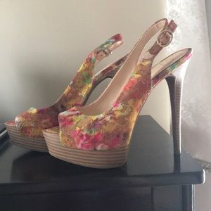 Jessica Simpson Kaine Floral Lace Heel Sz 7